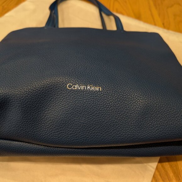 NWOT Blue Calvin Klein 2-in-1 Purse - Picture 6 of 16